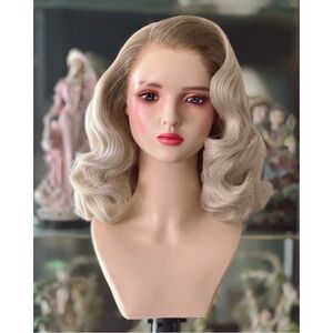 Darker Rooted Platinum Blonde Lacefront Wig